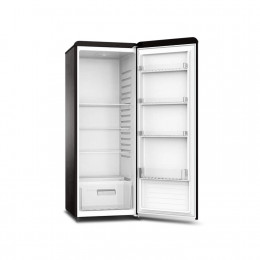 Refrigerator, 1 door, vintage, 243 L, black