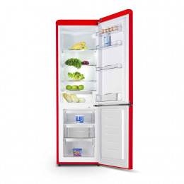 Combination refrigerator/freezer, vintage, 249 L, red