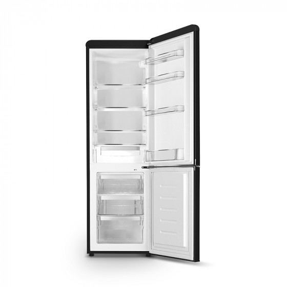 Réfrigérateur combiné vintage 249 L noir